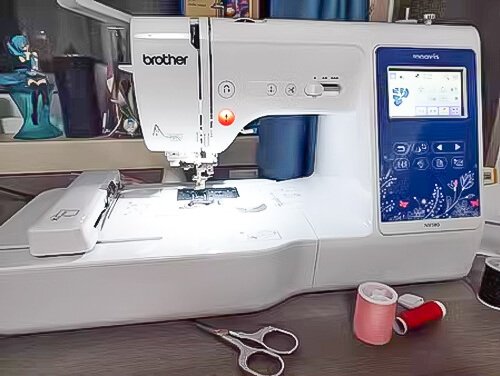 Embroidery Process On The Brother NV180 Sewing Machine