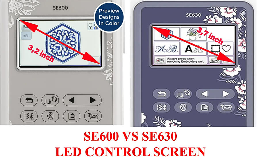 SE600 VS SE630 . Led display screen